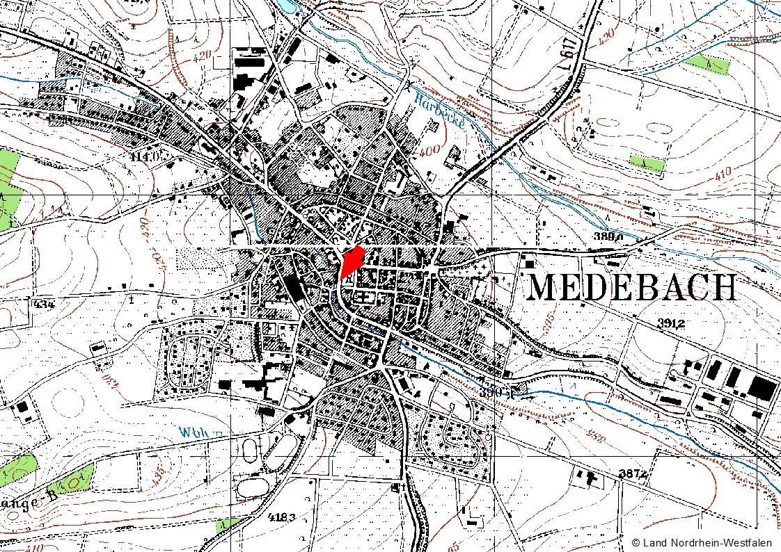 Karte Parkgarage Marktplatz Medebach